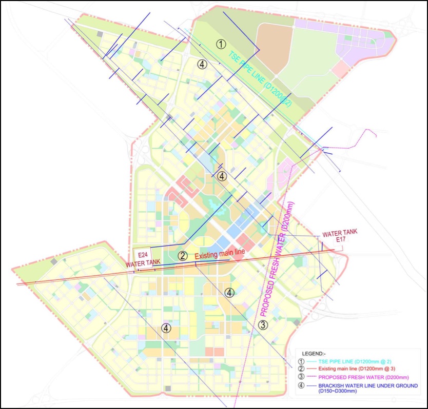 SSAC Map Showing Existing Pipelines